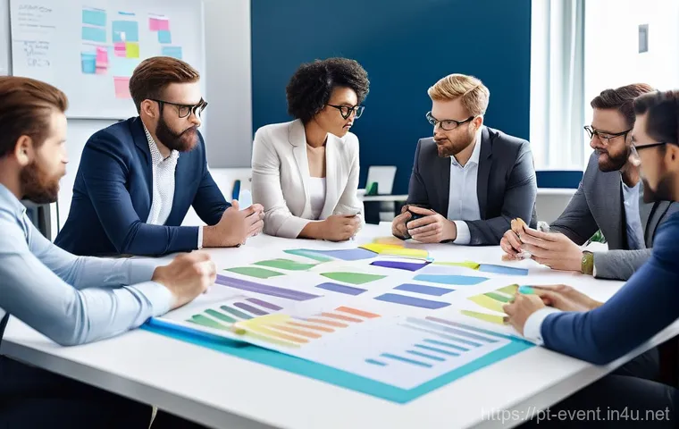 이벤트기획 현장에서의 위기 관리 - **Prompt 1: Proactive Event Risk Mapping**
"A diverse team of event planners, casually but profe...