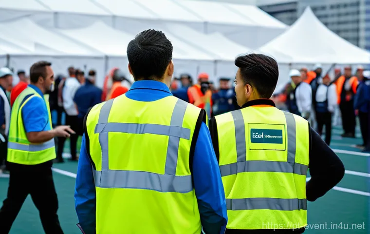 이벤트기획 현장에서의 위기 관리 - **Prompt 1: Proactive Event Risk Mapping**
    "A diverse team of event planners, casually but profe...