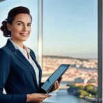 Home 11 이벤트기획자 연봉 비교 - **Prompt 1: Lisbon Event Professional's Success**
"A confident and elegant female event organize...