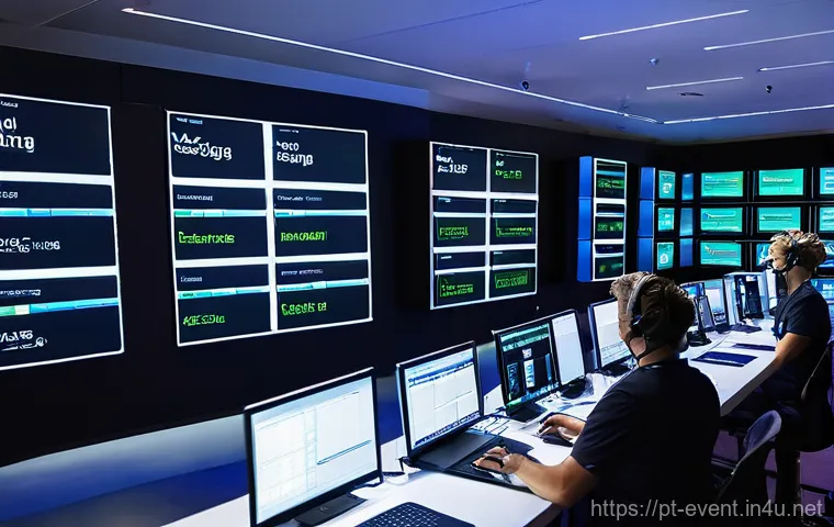 이벤트기획자 필수 이론 정리 - **Sustainable Tech Event Experience**
    A wide shot capturing a vibrant and modern indoor event. T...